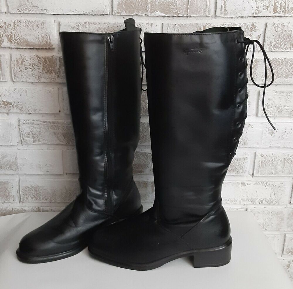 Martino Canada Lace/ Zip Riding Boot Equestrian, Moto Sz7.5 wide Note
